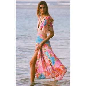 NWT Spell Painter's Garden Lace Maxi Dress
Crimson, XXS